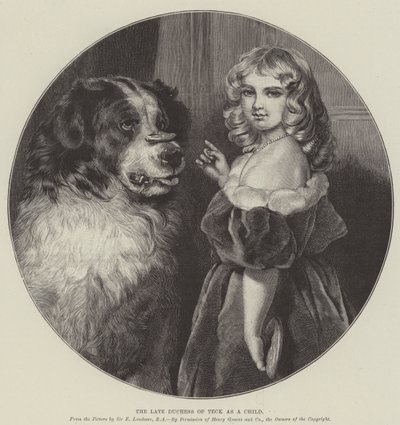 The Late Duchess of Teck as a Child by Edwin Landseer